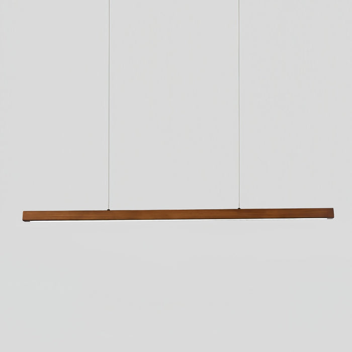 Linear Wooden Pendant Light - Simprolos