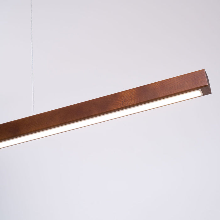 Linear Wooden Pendant Light - Simprolos