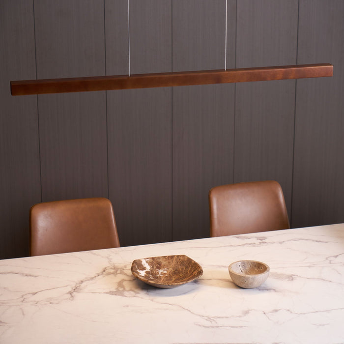 Linear Wooden Pendant Light - Simprolos