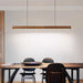 Linear Wooden Pendant Light - Simprolos