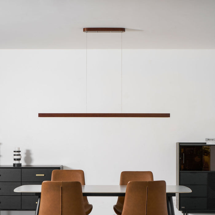 Linear Wooden Pendant Light - Simprolos