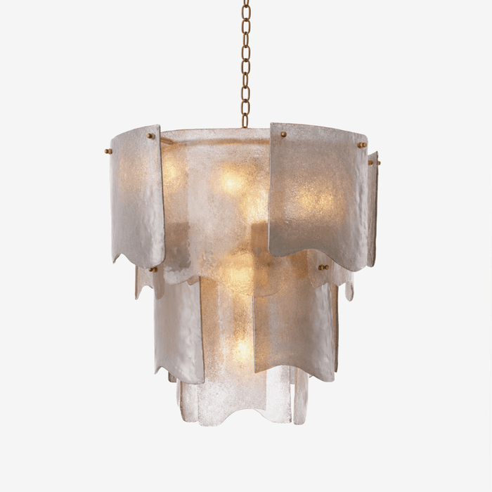 Liora Melted Glass Chandelier - Simprolos