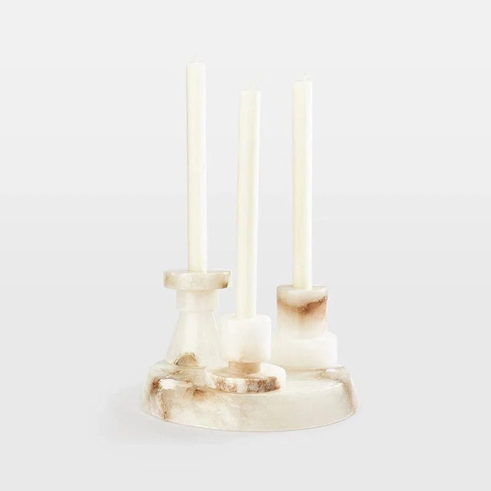 Lithia Tier Marble Candle Holder - Simprolos
