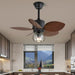 Loft Blade Cage Ceiling Fan Light - Simprolos