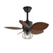 Loft Blade Cage Ceiling Fan Light - Simprolos