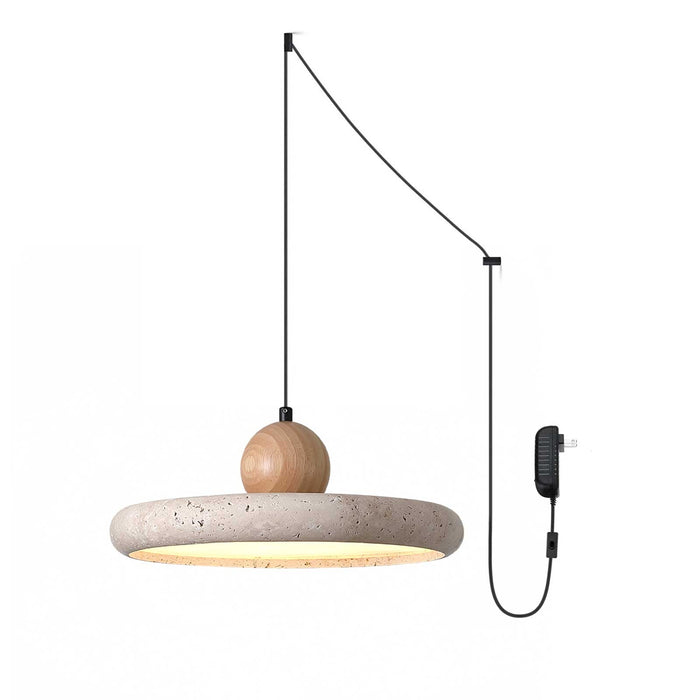 Lola Travertine Swag Pendant Light - Simprolos