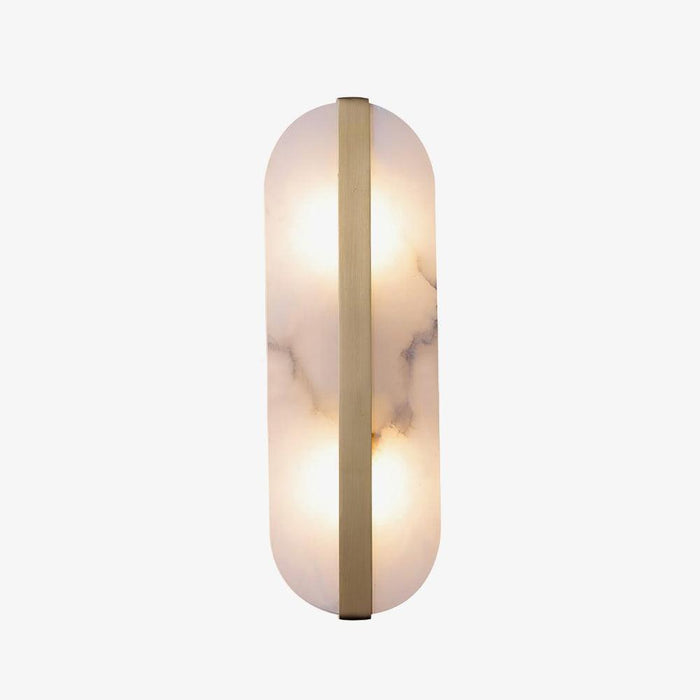 Long Ellipse Alabaster Wall Sconce - Simprolos
