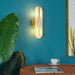 Long Ellipse Alabaster Wall Sconce - Simprolos