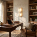 Long Ellipse Alabaster Wall Sconce - Simprolos