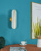 Long Ellipse Alabaster Wall Sconce - Simprolos
