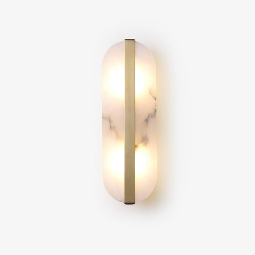 Long Ellipse Alabaster Wall Sconce - Simprolos
