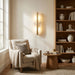 Long Ellipse Alabaster Wall Sconce - Simprolos