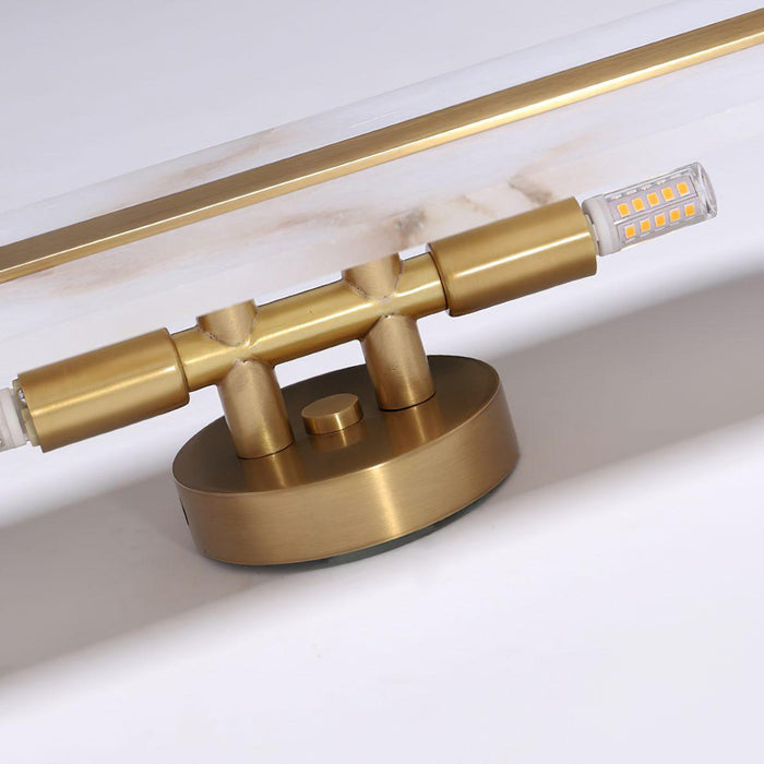 Long Ellipse Alabaster Wall Sconce - Simprolos