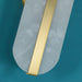 Long Ellipse Alabaster Wall Sconce - Simprolos