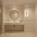 Long Ellipse Alabaster Wall Sconce - Simprolos