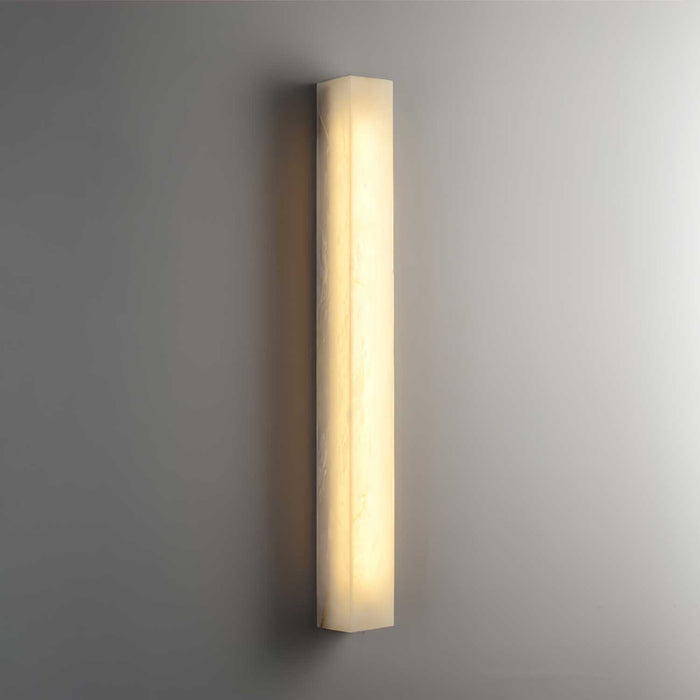 Lucent Pillar Alabaster Wall Light - Simprolos