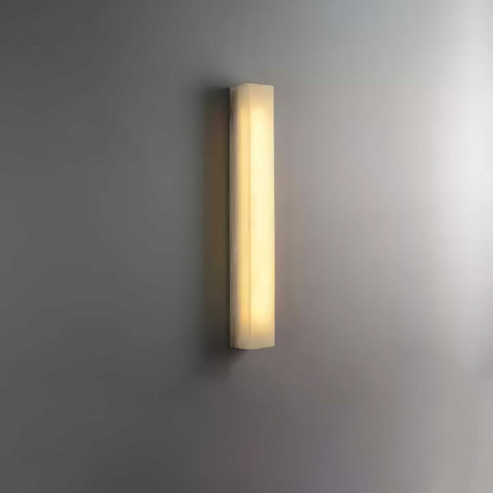 Lucent Pillar Alabaster Wall Light - Simprolos