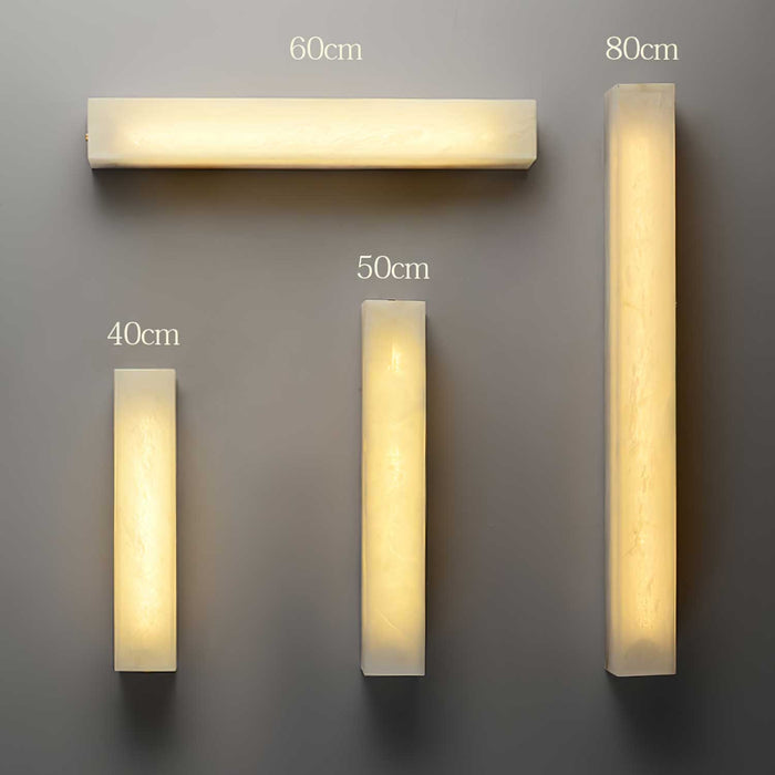 Lucent Pillar Alabaster Wall Light - Simprolos