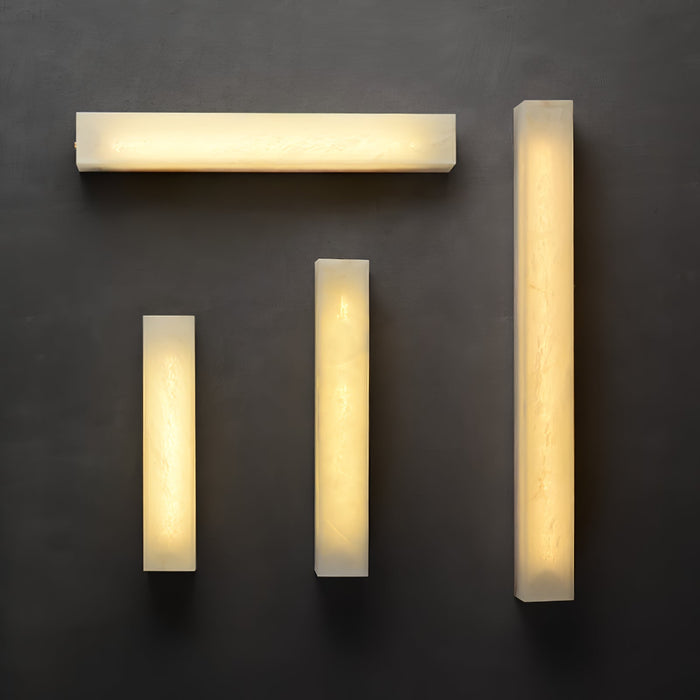 Lucent Pillar Alabaster Wall Light - Simprolos