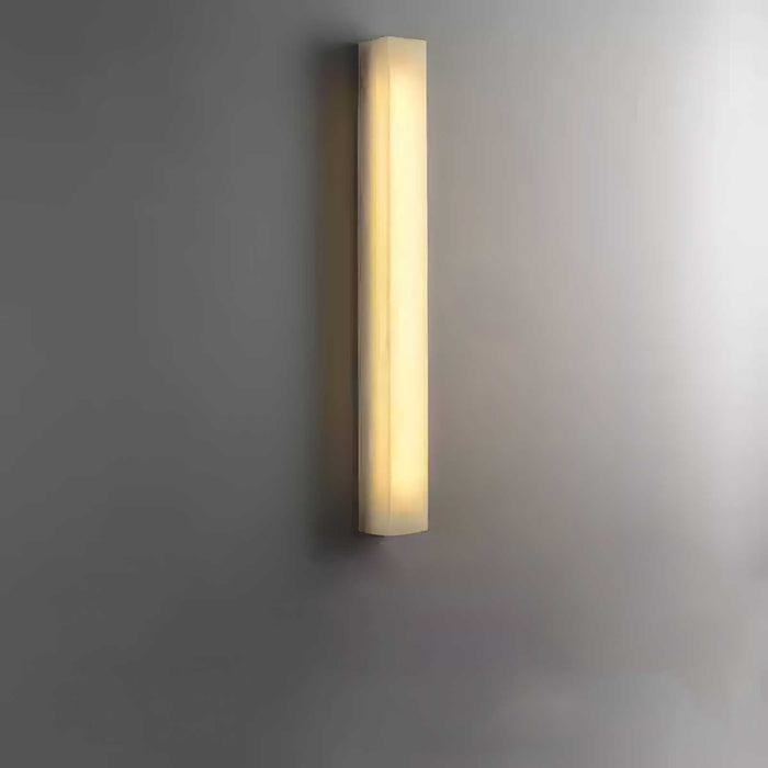 Lucent Pillar Alabaster Wall Light - Simprolos