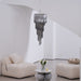 Lucente Noir Spiral Chandelier - Simprolos