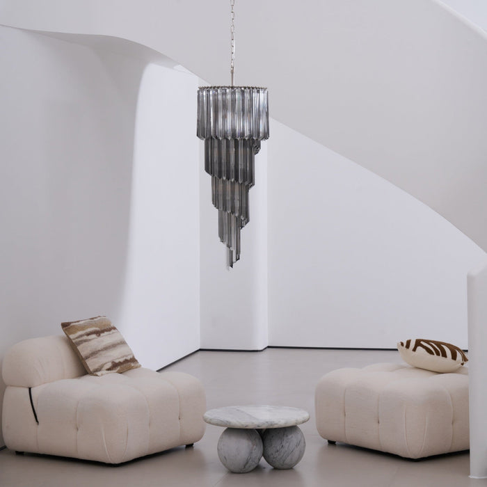 Lucente Noir Spiral Chandelier - Simprolos