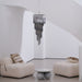 Lucente Noir Spiral Chandelier - Simprolos