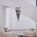 Lucente Noir Spiral Chandelier - Simprolos