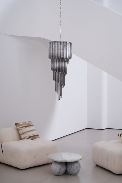 Lucente Noir Spiral Chandelier - Simprolos