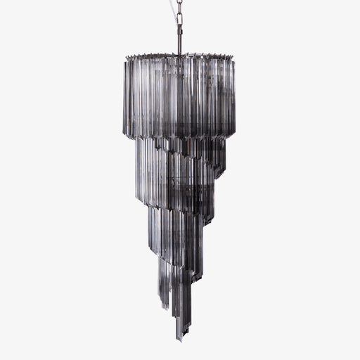 Lucente Noir Spiral Chandelier - Simprolos