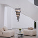Lucente Noir Spiral Chandelier - Simprolos