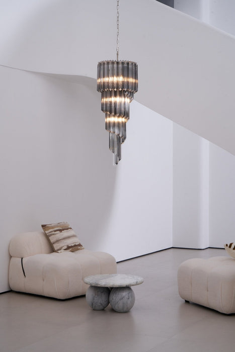 Lucente Noir Spiral Chandelier - Simprolos