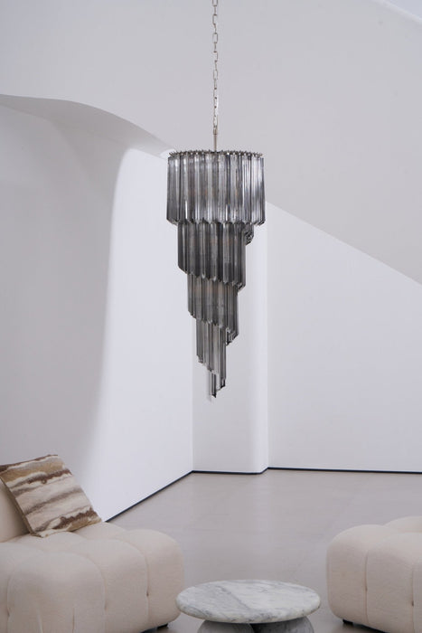 Lucente Noir Spiral Chandelier - Simprolos