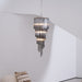 Lucente Noir Spiral Chandelier - Simprolos