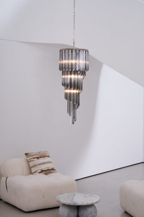 Lucente Noir Spiral Chandelier - Simprolos