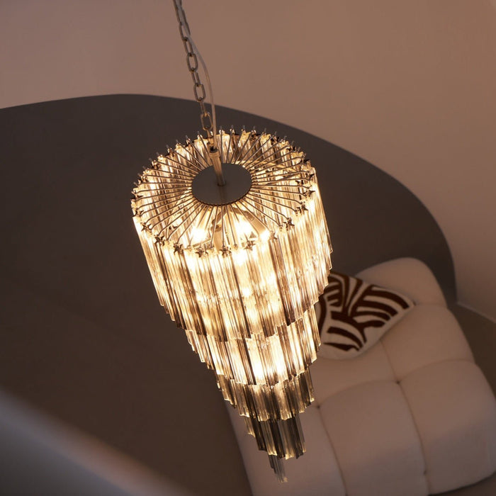 Lucente Noir Spiral Chandelier - Simprolos