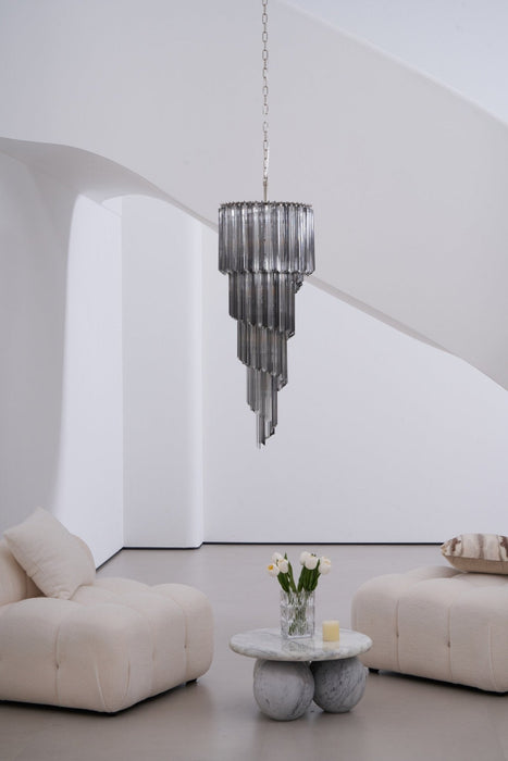 Lucente Noir Spiral Chandelier - Simprolos