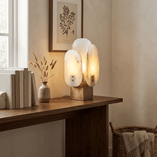 Luma Alabaster Panel Table Lamp - Simprolos