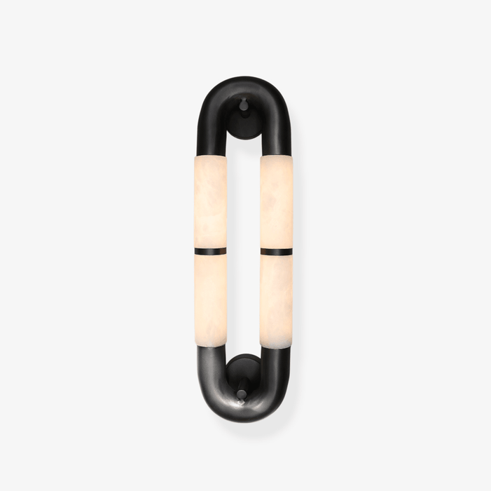 Luma Arc Twin Alabaster Sconce - Simprolos