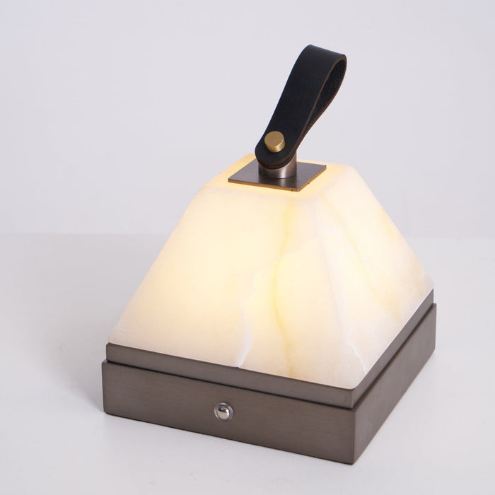 Luma Cube Alabaster Portable Lamp - Simprolos