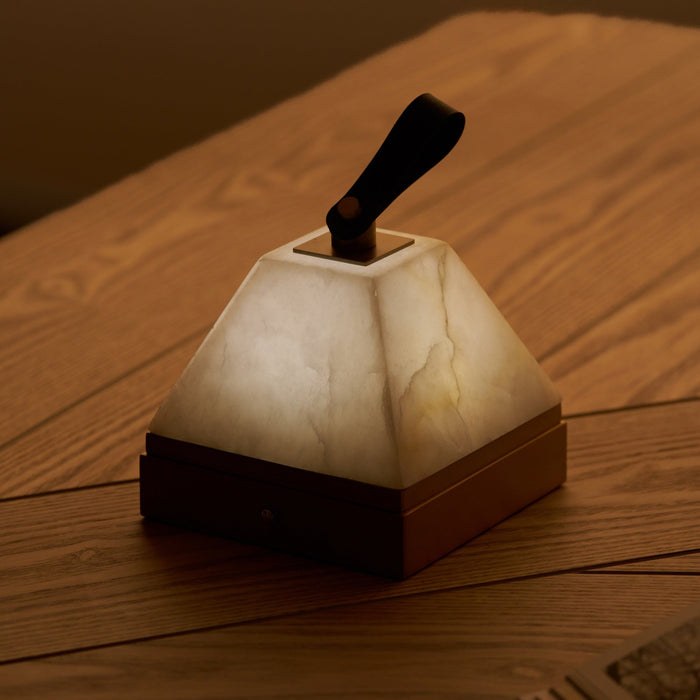 Luma Cube Alabaster Portable Lamp - Simprolos