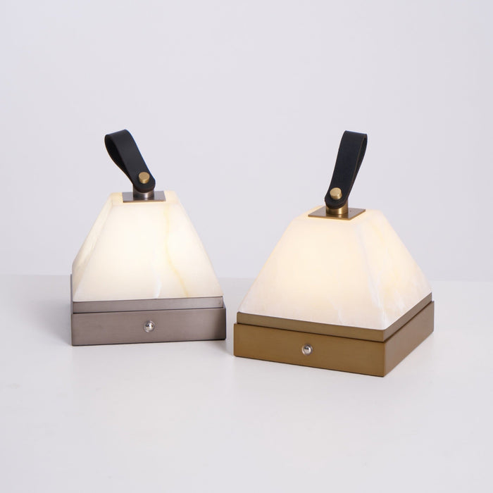 Luma Cube Alabaster Portable Lamp - Simprolos