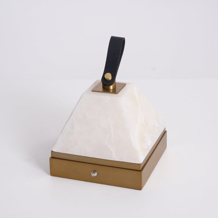 Luma Cube Alabaster Portable Lamp - Simprolos