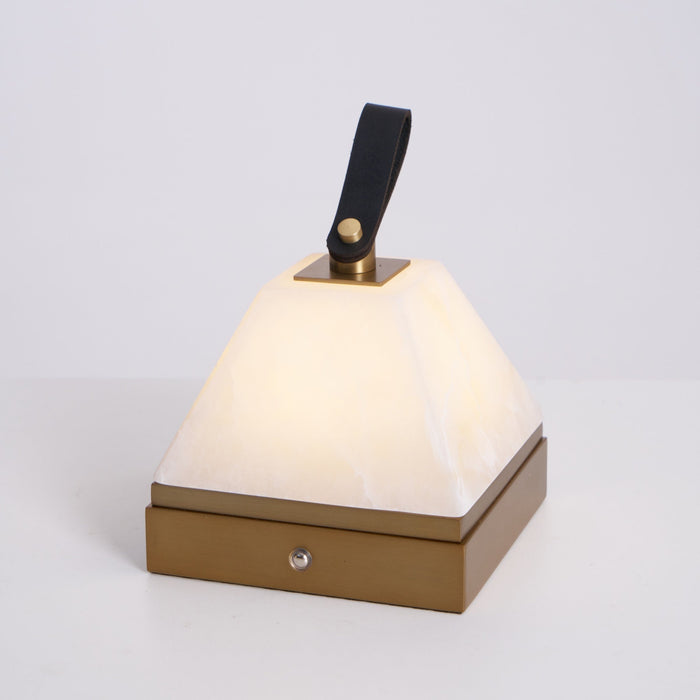 Luma Cube Alabaster Portable Lamp - Simprolos