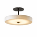 Luma Linen Drum Ceiling Light - Simprolos