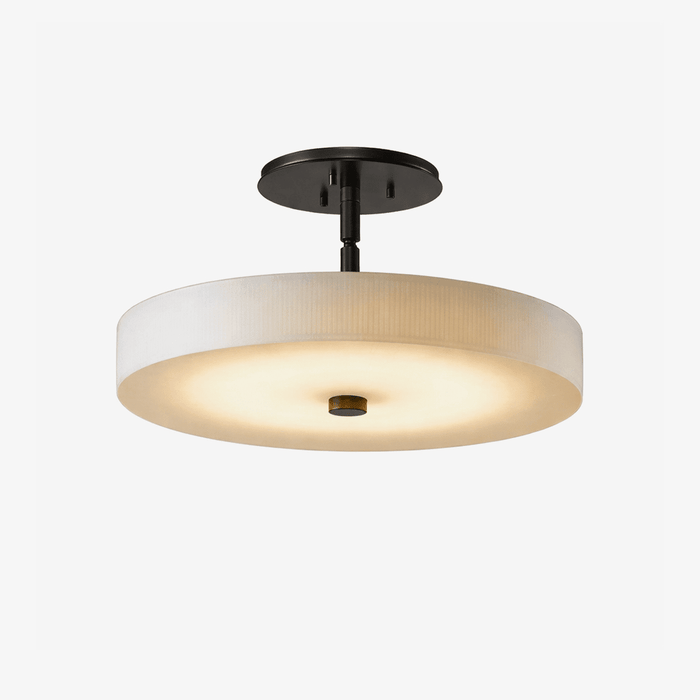 Luma Linen Drum Ceiling Light - Simprolos