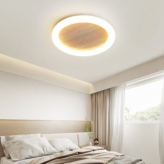 Luma Sol Travertine Ceiling Light - Simprolos