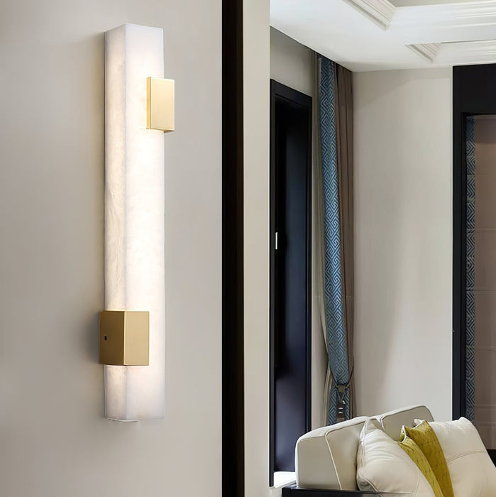 Lumen Bar Alabaster Wall Sconce - Simprolos