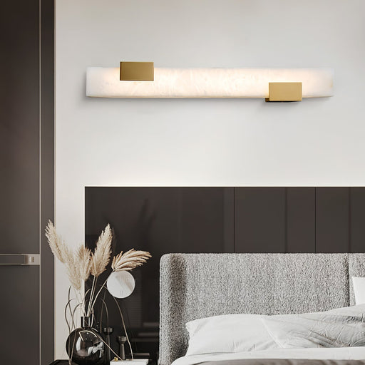 Lumen Bar Alabaster Wall Sconce - Simprolos