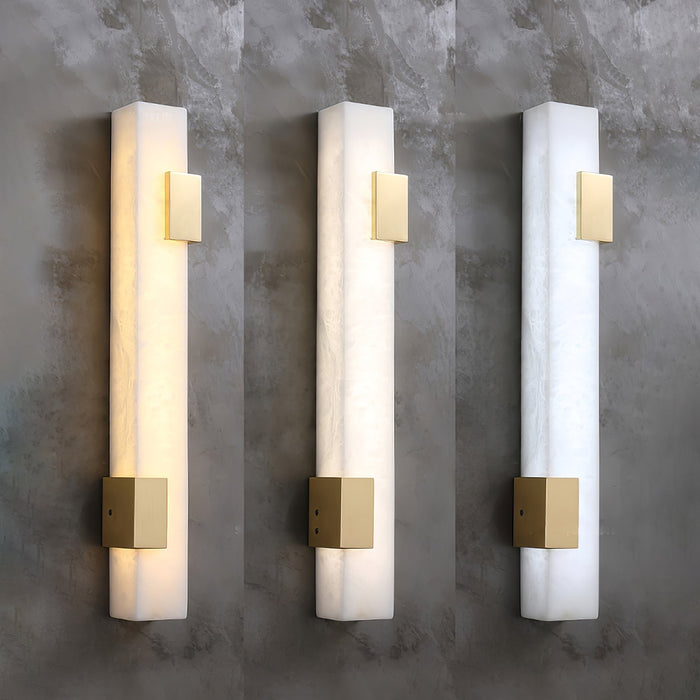 Lumen Bar Alabaster Wall Sconce - Simprolos